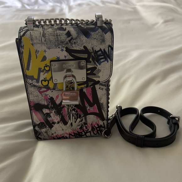 DKNY Multicolor Graffiti Crossbody Bag - Picture 3 of 6